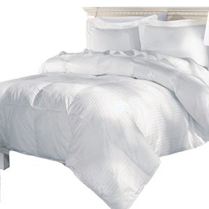 Elle Damask Stripe 500 Thread Count European Goose Down Comforter