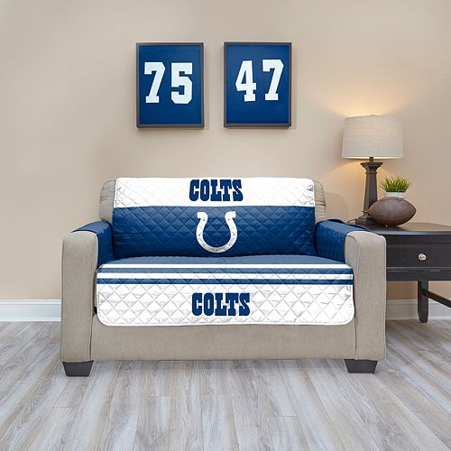 Indianapolis Colts Quilted Loveseat Cover