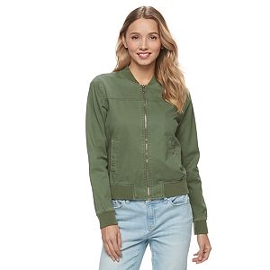 Juniors' SO® Twill Bomber Jacket