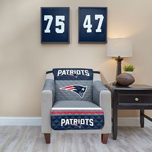 New England Patriots Quilted Chair Cover