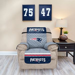 New England Patriots Quilted Recliner Chair Cover