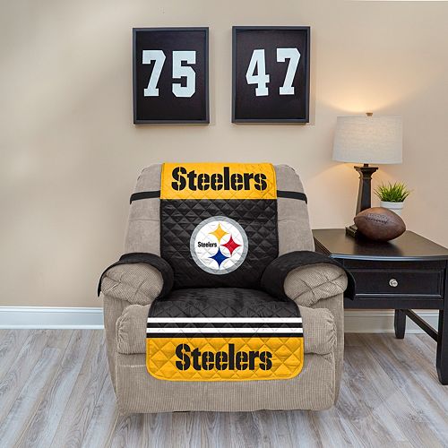 Pittsburgh Steelers Quilted Recliner Chair Cover