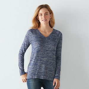 Women's SONOMA Goods for Life™ Marled V-Neck Tee