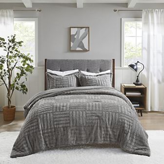 Madison Park Polar Faux Fur Down-Alternative Comforter Set