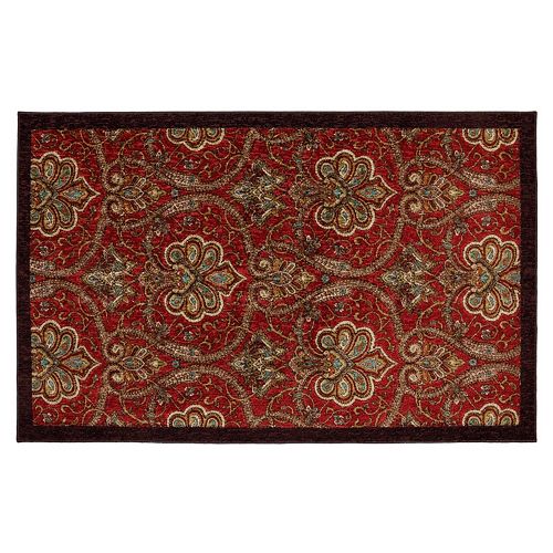Mohawk® Home Red Barossa Framed Ornate Rug – 5′ x 7′