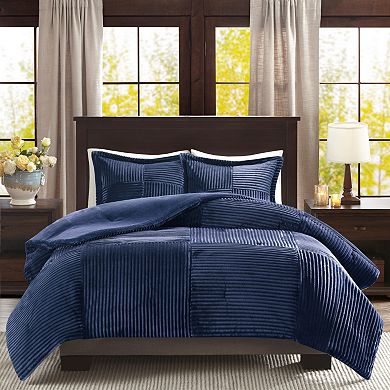 Madison Park Parker Corduroy Plush Comforter Set