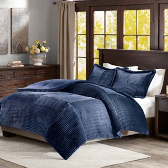 Madison Park Parker Corduroy Plush Comforter Set