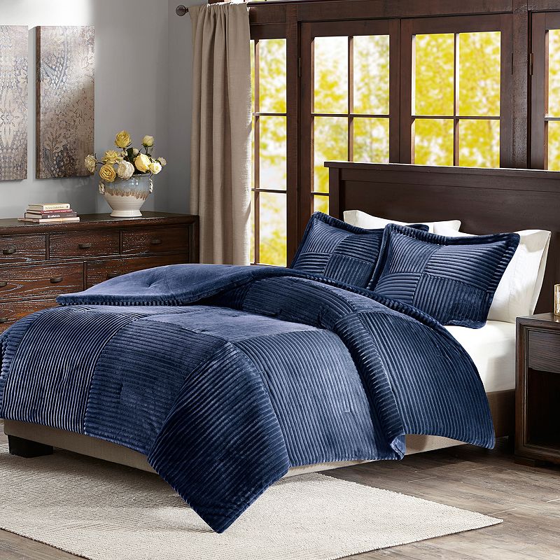 39303419 Madison Park Parker Corduroy Plush Comforter Set,  sku 39303419