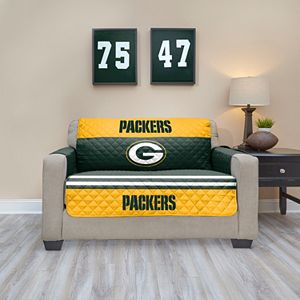 Green Bay Packers Quilted Loveseat Cover