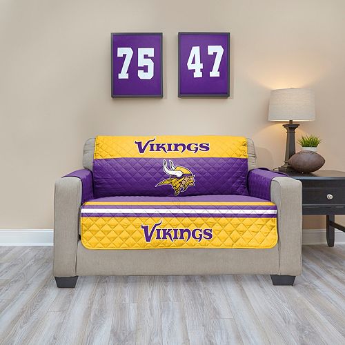 Minnesota Vikings Quilted Loveseat Cover