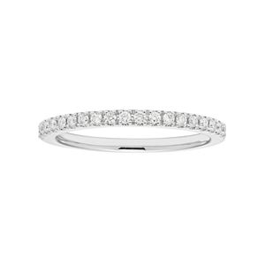Boston Bay Diamonds 14k White Gold 1/5 Carat T.W. IGL Certified Diamond Wedding Ring