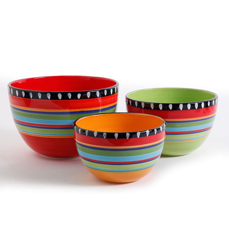 UPC 085081240811 product image for Gibson Elite Pueblo Springs 3-pc. Bowl Set, Multicolor | upcitemdb.com