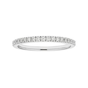 Boston Bay Diamonds 14k White Gold 1/5 Carat T.W. IGL Certified Diamond Wedding Ring