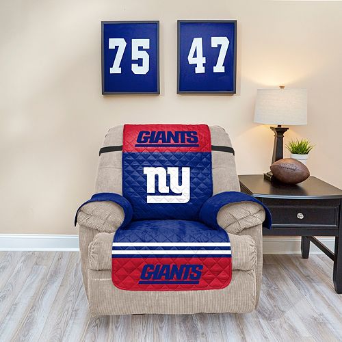 New York Giants Quilted Recliner Chair Cover