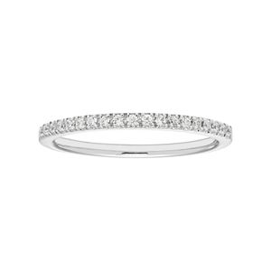Boston Bay Diamonds 14k White Gold 1/8 Carat T.W. IGL Certified Diamond Wedding Ring