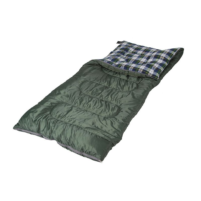 Stansport Weekender Rectangular Sleeping Bag, Green