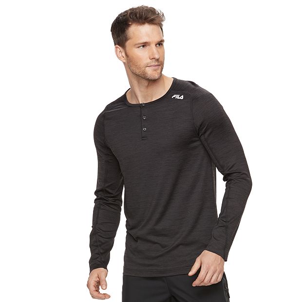 Men's FILA SPORT® Performance Long-Sleeved Henley