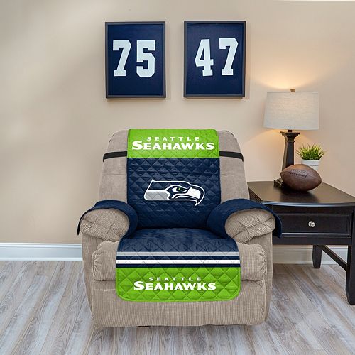 Seattle Seahawks Quilted Recliner Chair Cover