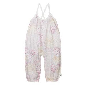 Baby Girl Burt's Bees Baby Organic Garden Floral Romper