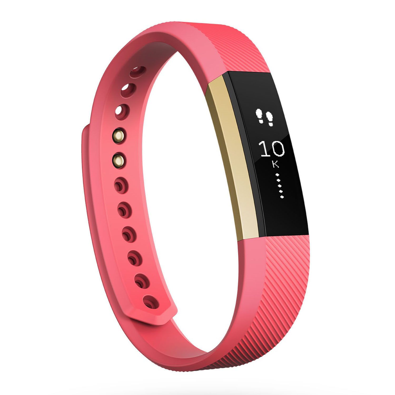 Fitbit Pink Alta Gold Wireless Activity 