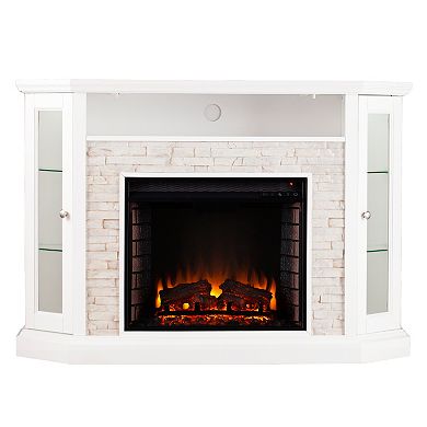 Rawley Convertible Corner Electric Media Fireplace