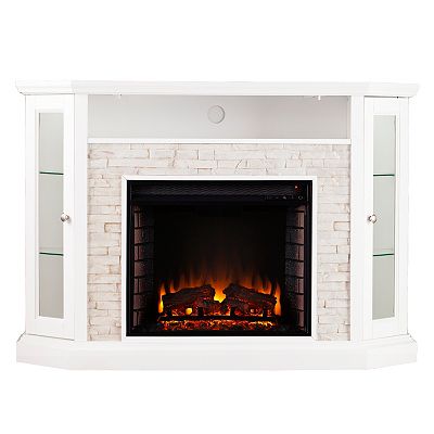 Rawley Convertible Corner Electric Media Fireplace