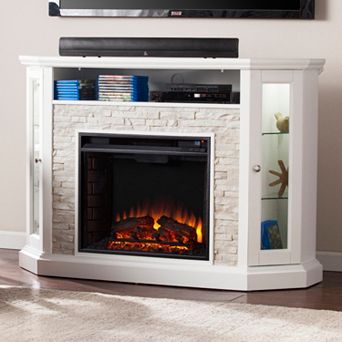 Rawley Convertible Corner Electric Media Fireplace