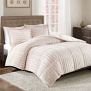 Madison factory Park Duke Faux Fur Comforter Set with Shams KING/CK, Gray