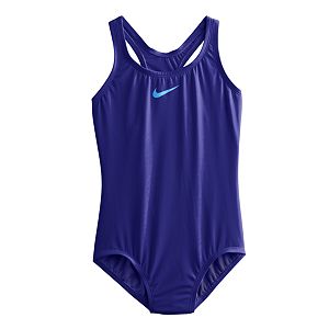 Girls 7-14 Nike Solid One-Piece Swimsuit