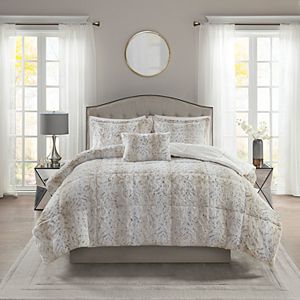 Mink Faux Fur Comforter Set