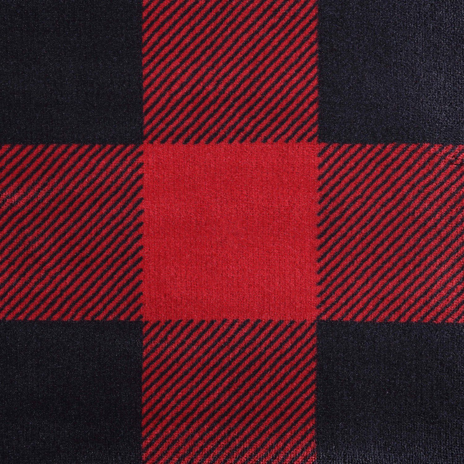 Eddie Bauer Cabin Plaid Sherpa Throw