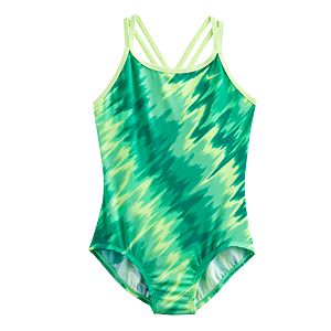 Girls 7-14 Nike Abstract One-Piece Swimsuit