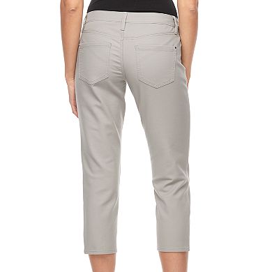 Women's Apt. 9® Zipper-Pocket Slim Capris