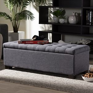 Baxton Studio Roanoke Storage Ottoman Bench