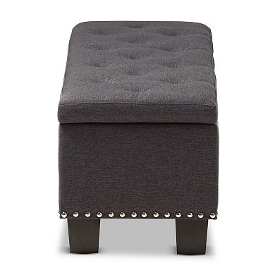 Baxton Studio Hannah Contemporary Storage Ottoman Bench