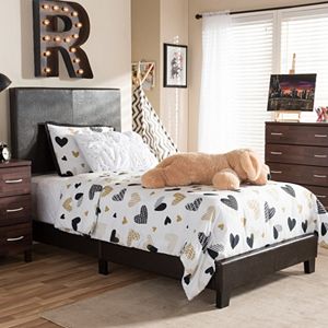 Baxton Studio Ramon Faux Leather Twin Bed