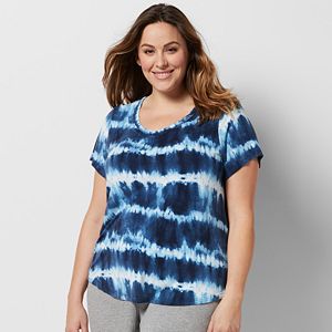 Plus Size SONOMA Goods for Life™ Everyday Essential Tie-Dye Lounge Tee