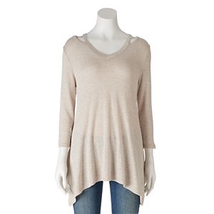 Women's Olivia Sky Cutout V-Neck Sweater