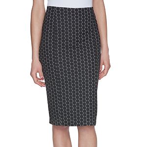 Women's ELLE™ Geometric Pencil Skirt