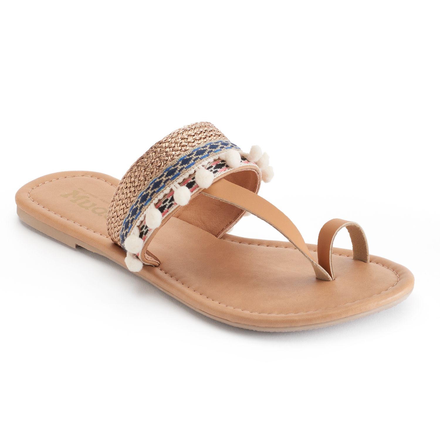 mudd women's toe loop sandals