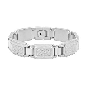 Men's Stainless Steel Woven Link Bracelet
