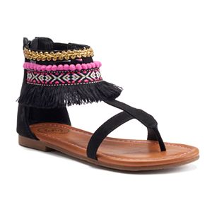 SO® Girls' Ankle Cuff Sandals