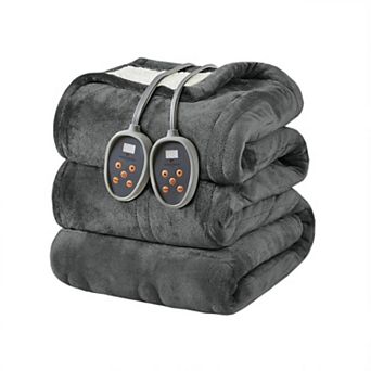 Woolrich Plush to Berber Oversized Heated Electric Bed Blanket