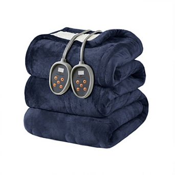 Woolrich Plush to Berber Oversized Heated Electric Bed Blanket
