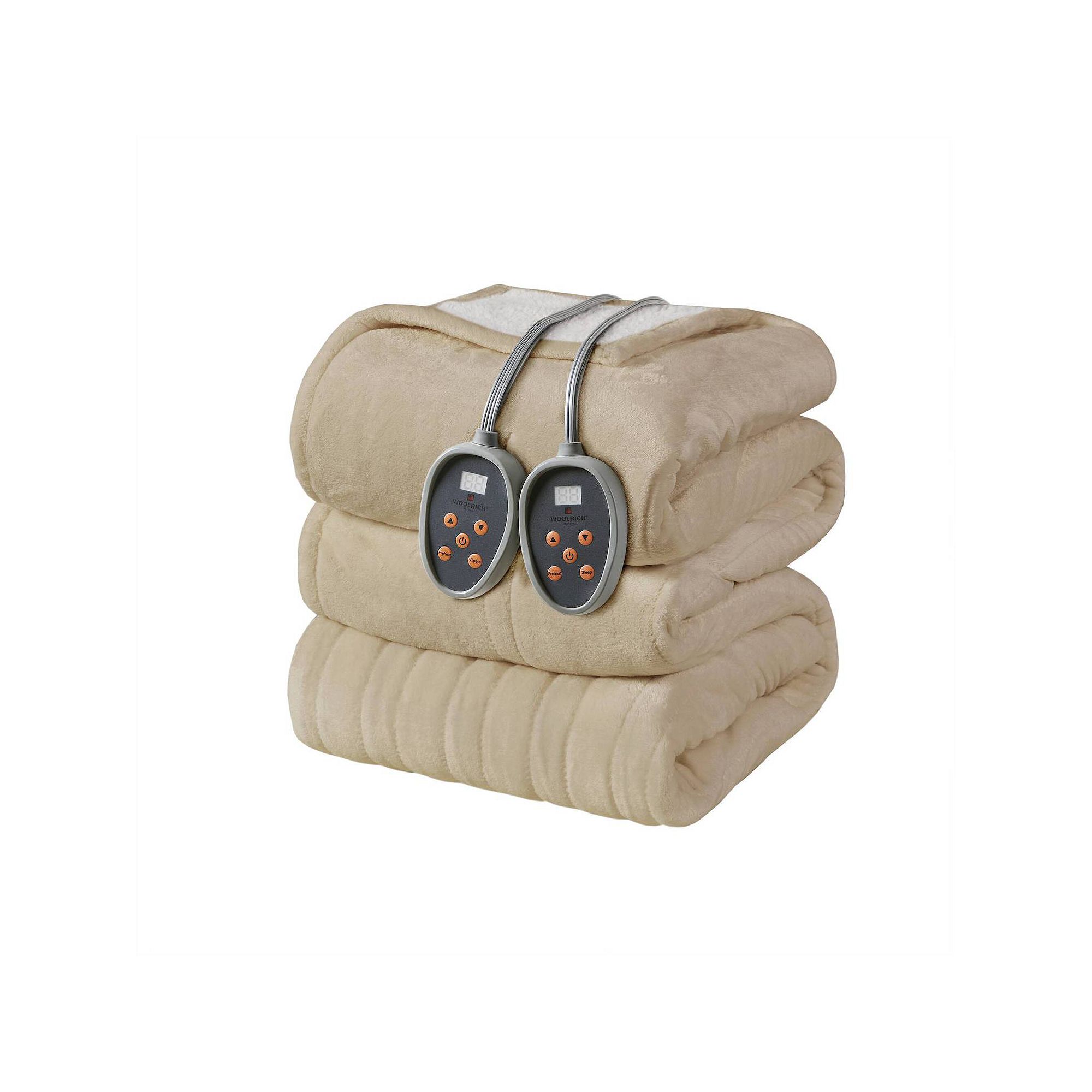 Woolrich Plush to Berber Oversized Heated Electric Blanket