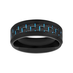 Men's Stainless Steel Woven Wedding Band