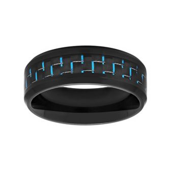 Steel Nation Men's Stainless Steel Woven Wedding Band