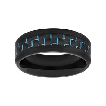 Steel Nation Men's Stainless Steel Woven Wedding Band