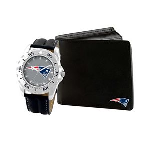 Men's Game Time New England Patriots Watch & Wallet Set - Black