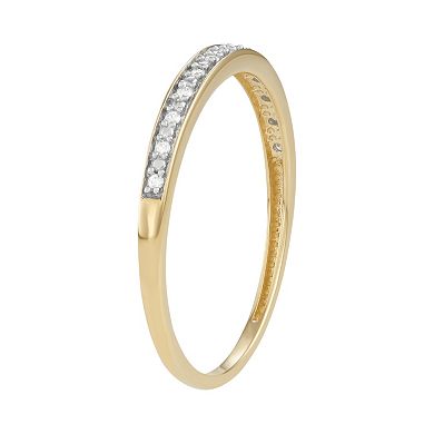 10k Gold Diamond Accent Wedding Ring